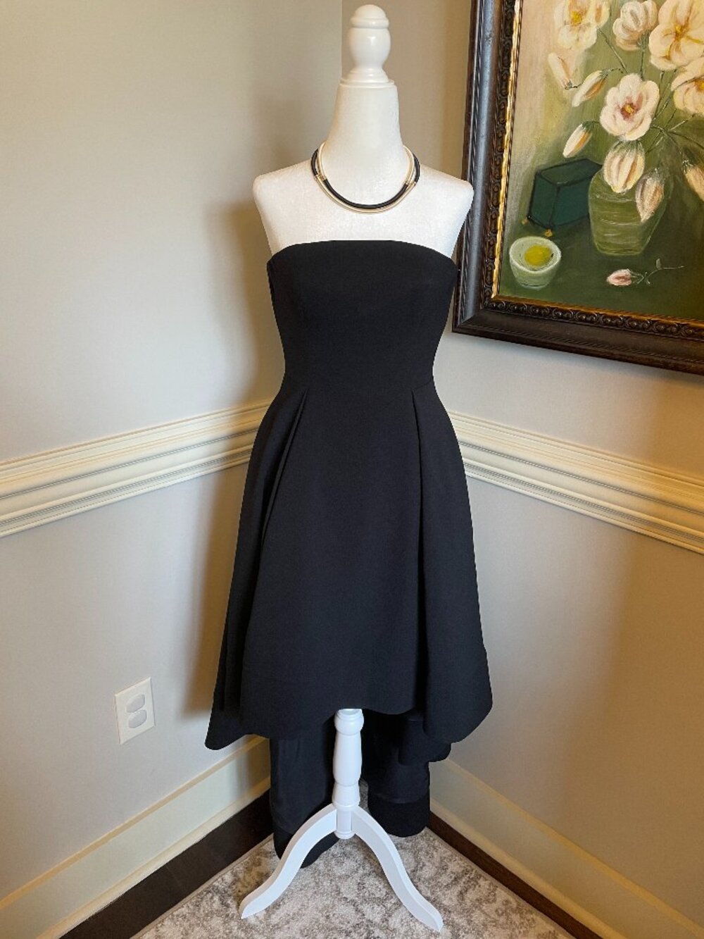 C/MEO Collective Strapless Black High Low Dress Size XS